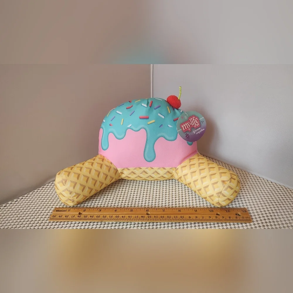 My Life As Lounge Pillow for 18 inch Dolls, Ice Cream, Multi-color NWT